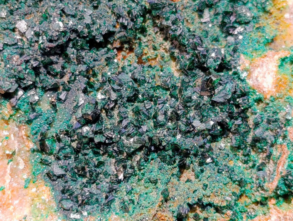Natural Libethenite Crystals on Dolomite Matrix Specimens x 2 From Shituru, Congo - Toprock Gemstones and Minerals 