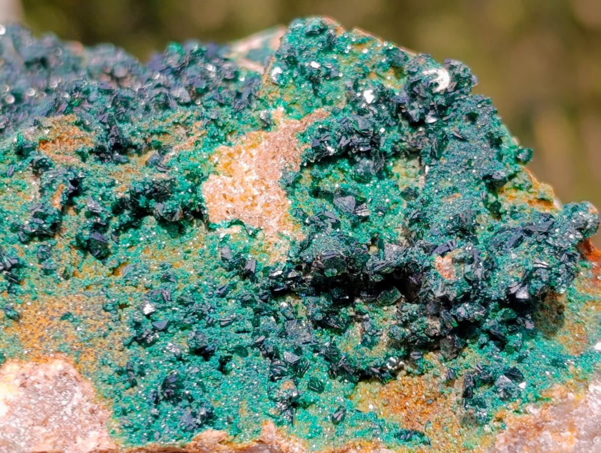 Natural Libethenite Crystals on Dolomite Matrix Specimens x 2 From Shituru, Congo - Toprock Gemstones and Minerals 
