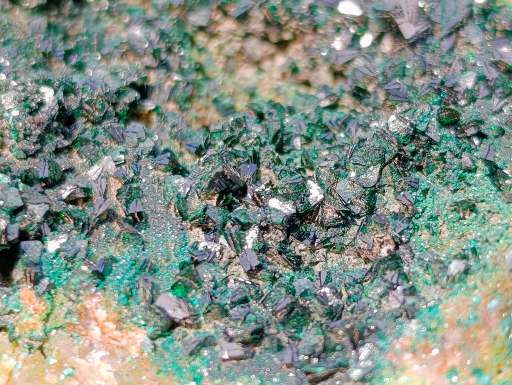 Natural Libethenite Crystals on Dolomite Matrix Specimens x 2 From Shituru, Congo - Toprock Gemstones and Minerals 