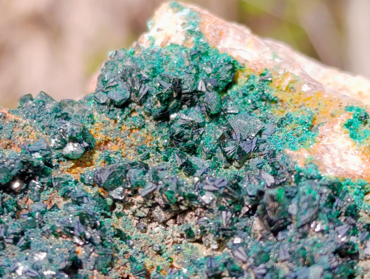 Natural Libethenite Crystals on Dolomite Matrix Specimens x 2 From Shituru, Congo - Toprock Gemstones and Minerals 