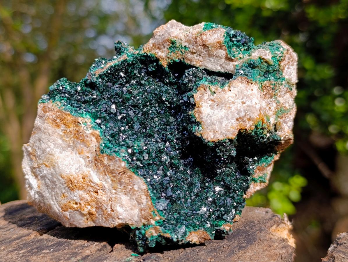 Natural Libethenite Crystals on Dolomite Matrix Specimens x 2 From Shituru, Congo - Toprock Gemstones and Minerals 