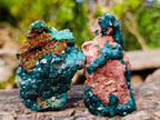 Natural Dioptase on Dolomite Specimens x 6 From Likasi, Congo - Toprock Gemstones and Minerals 
