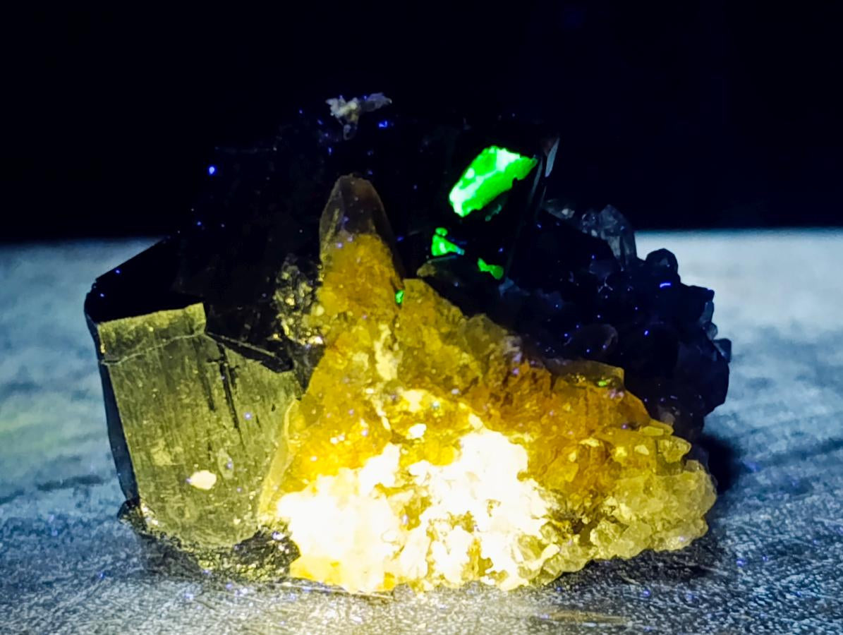 Natural Schorl Black Tourmaline with Associated Minerals x 12 From Erongo, Namibia