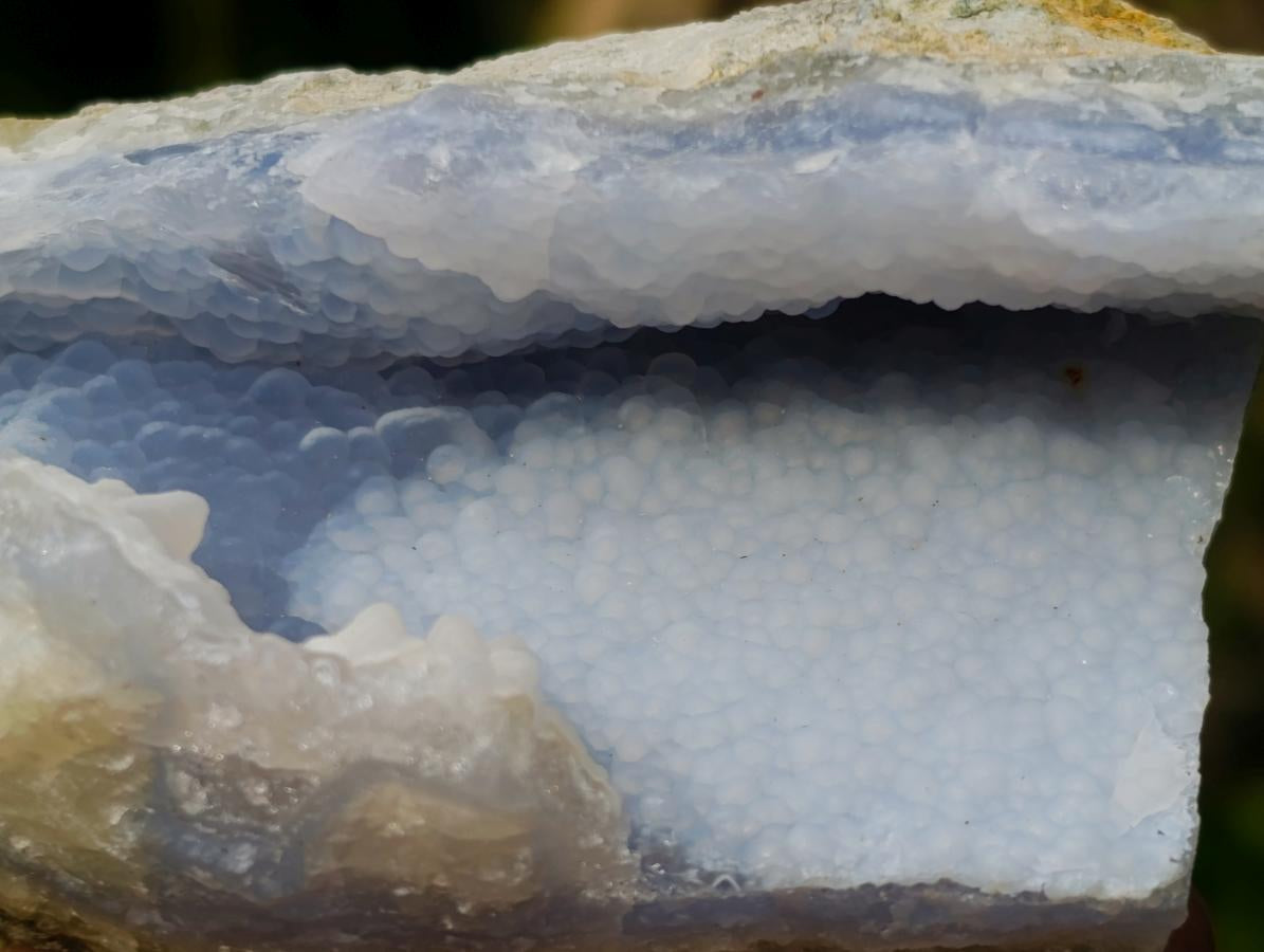Natural Blue Lace Agate Geode Specimens x 12 From Nsanje, Malawi - Toprock Gemstones and Minerals 