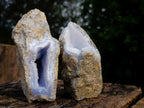 Natural Blue Lace Agate Geode Specimens x 12 From Nsanje, Malawi - Toprock Gemstones and Minerals 