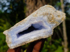 Natural Blue Lace Agate Geode Specimens x 12 From Nsanje, Malawi - Toprock Gemstones and Minerals 