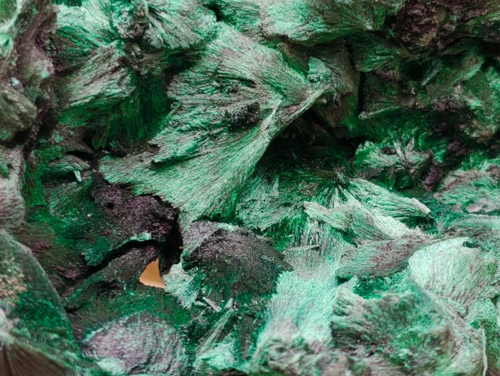 Natural Silky Malachite Specimens x 2 From Kasompe, Congo - Toprock Gemstones and Minerals 