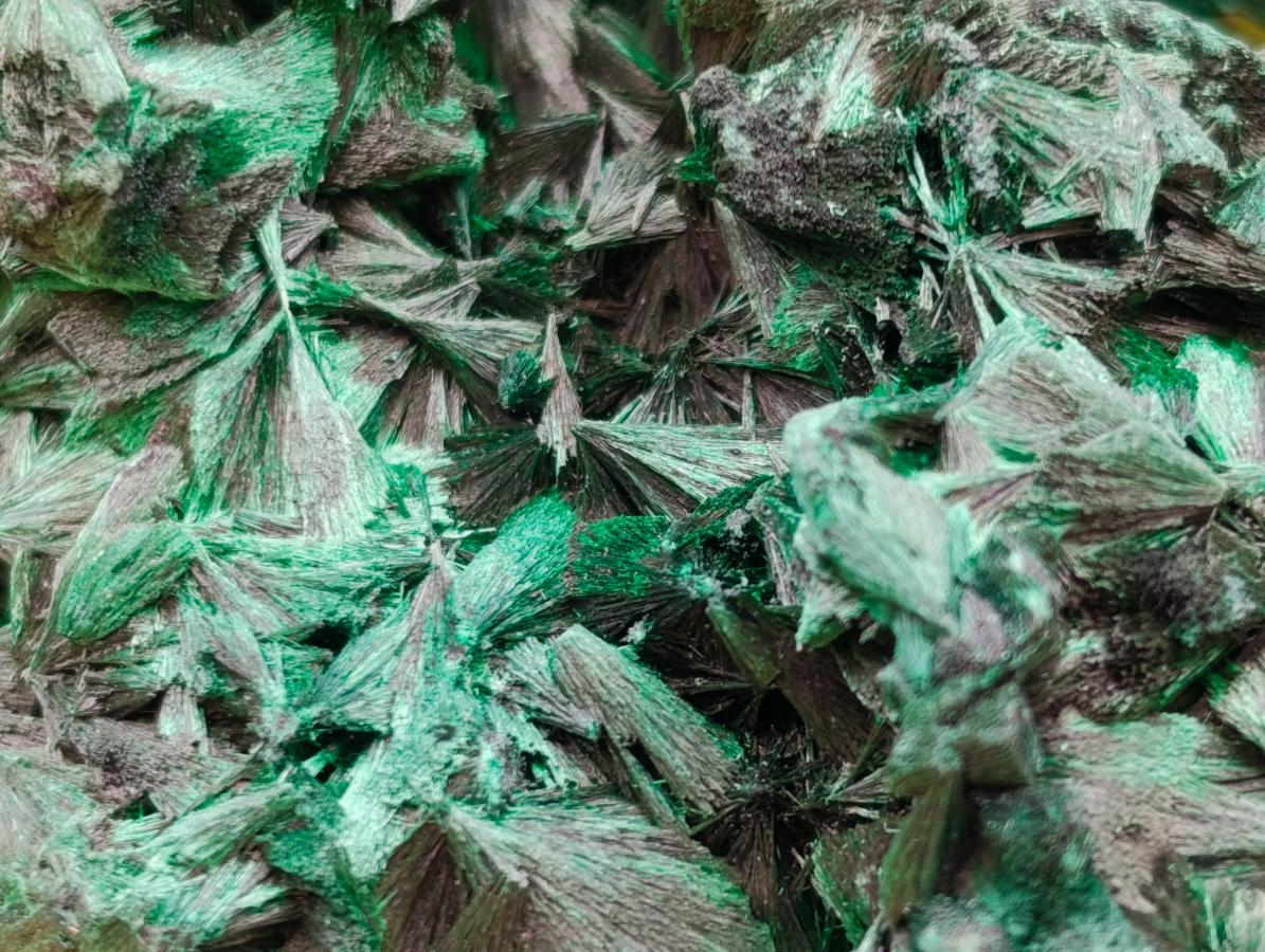 Natural Silky Malachite Specimens x 2 From Kasompe, Congo