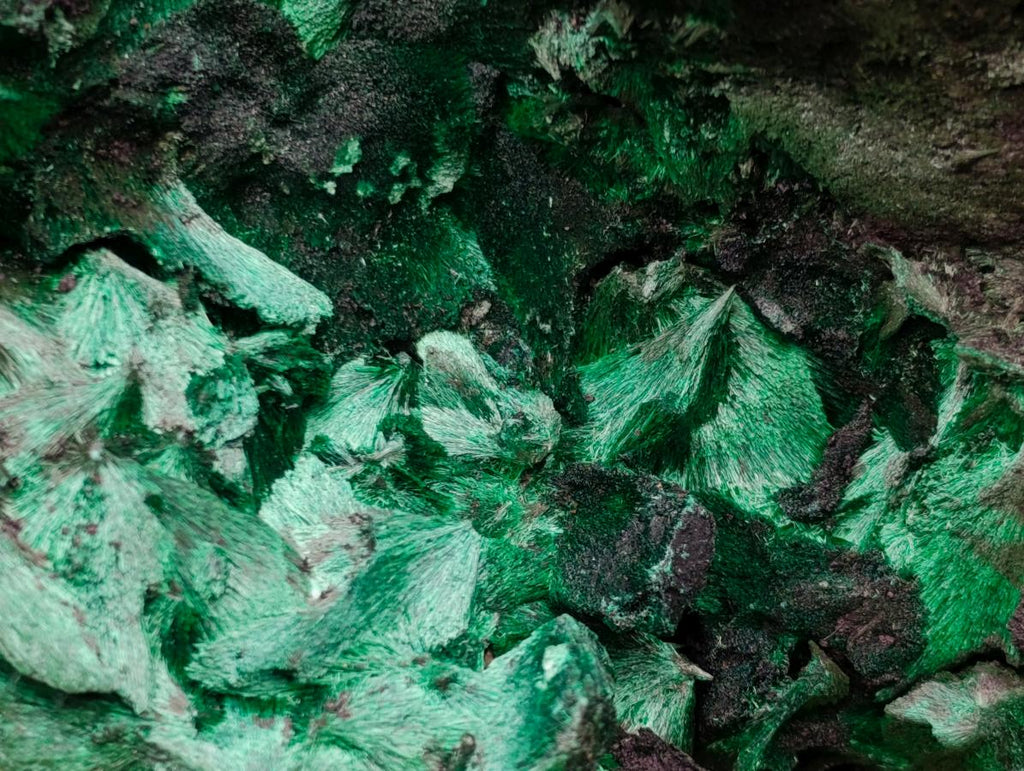 Natural Silky Malachite Specimens x 2 From Kasompe, Congo - Toprock Gemstones and Minerals 