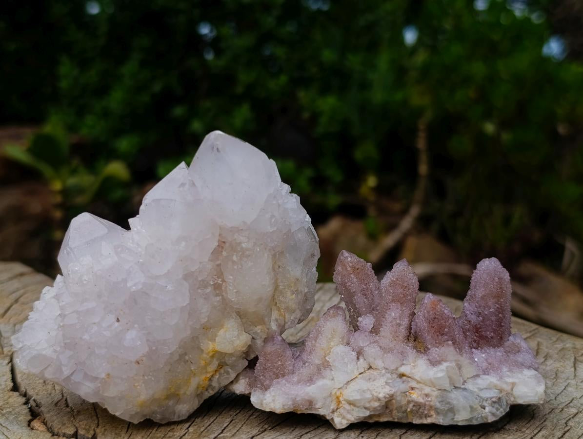 Natural Mix of Spirit Amethyst Clusters x 6 From Boekenhouthoek, South Africa - Toprock Gemstones and Minerals 