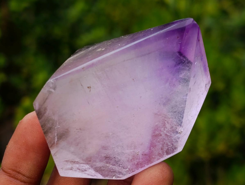 Polished Smokey Amethyst Window Crystals x 12 From Akansobe, Madagascar - Toprock Gemstones and Minerals 