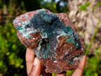 Natural Drusy Quartz Coated Ball Malachite on Dolomite Specimens x 2 From Mindingi Mine, Kambove, Congo - Toprock Gemstones and Minerals 