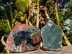 Natural Drusy Quartz Coated Ball Malachite on Dolomite Specimens x 2 From Mindingi Mine, Kambove, Congo - Toprock Gemstones and Minerals 