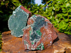 Natural Drusy Quartz Coated Ball Malachite on Dolomite Specimens x 2 From Mindingi Mine, Kambove, Congo - Toprock Gemstones and Minerals 