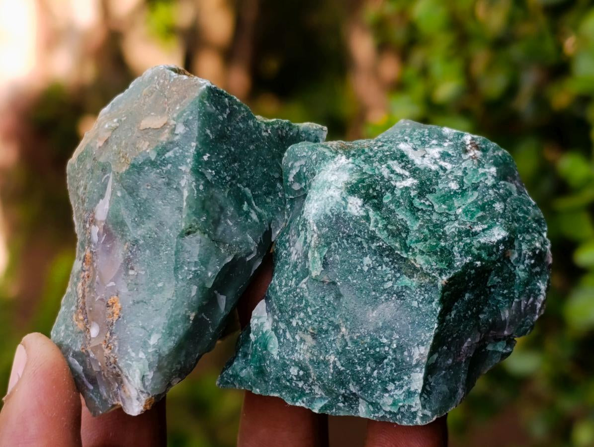 Natural Swazi Jade Cobbed Specimens x 24 From Swaziland - Toprock Gemstones and Minerals 