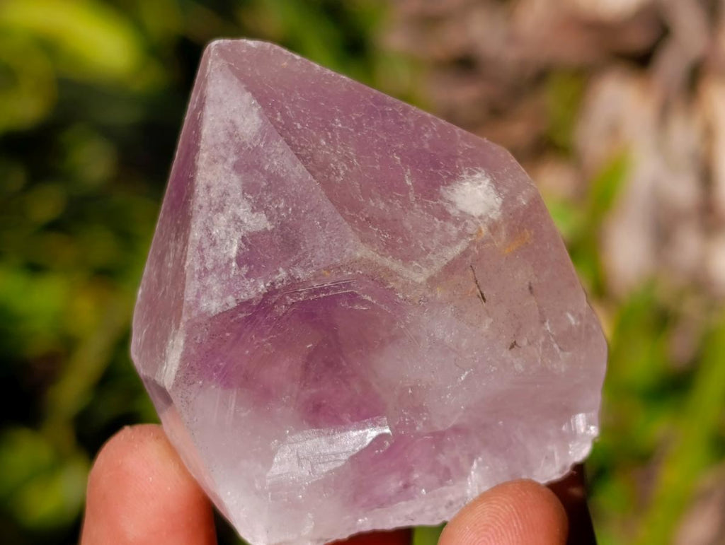 Natural Jacaranda Amethyst Single Crystals x 24 From Mumbwa, Zambia - Toprock Gemstones and Minerals 