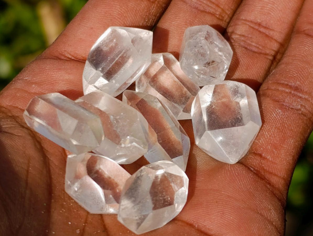 Polished Small Jewellery Double Terminated Clear Quartz Crystals x 70 From Madagascar - Toprock Gemstones and Minerals 