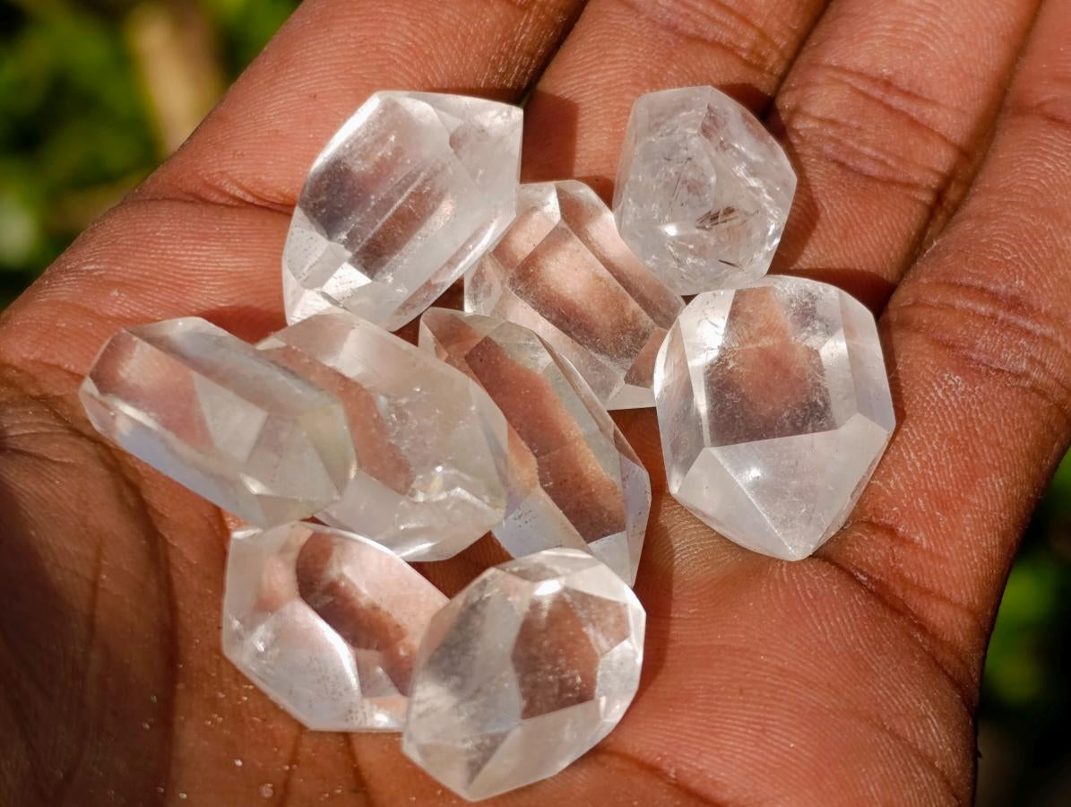 Polished Small Jewellery Double Terminated Clear Quartz Crystals x 70 From Madagascar - Toprock Gemstones and Minerals 