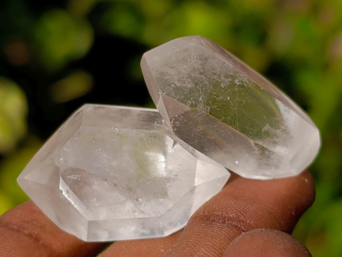 Polished Small Jewellery Double Terminated Clear Quartz Crystals x 70 From Madagascar