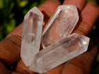 Polished Small Jewellery Double Terminated Clear Quartz Crystals x 70 From Madagascar - Toprock Gemstones and Minerals 