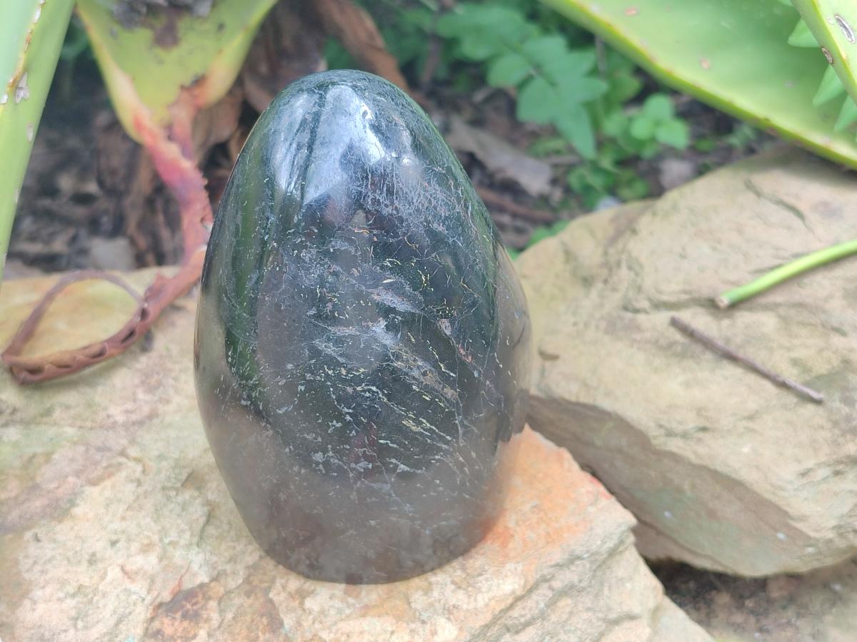 Polished Large Black Tourmaline Standing Display Piece x 1 From Madagascar - Toprock Gemstones and Minerals 