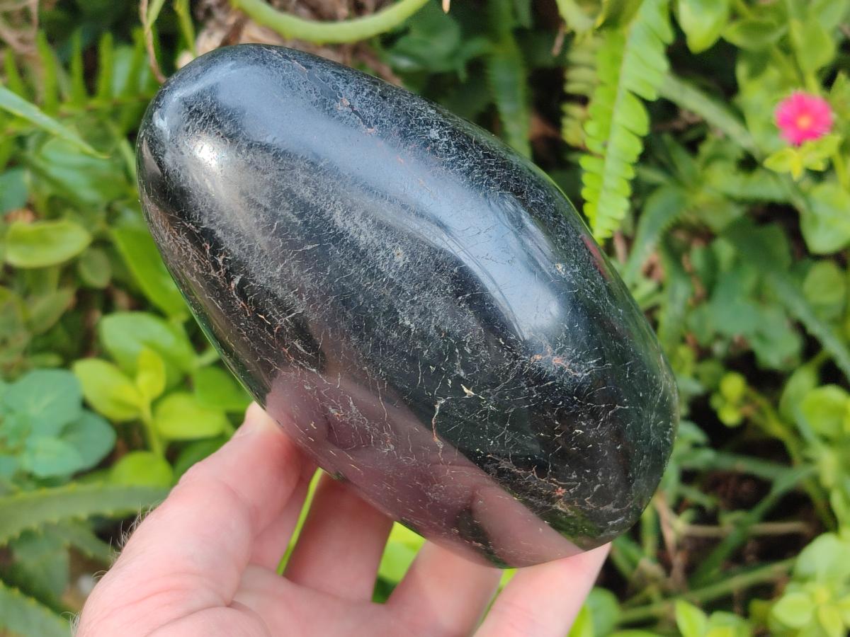 Polished Large Black Tourmaline Standing Display Piece x 1 From Madagascar