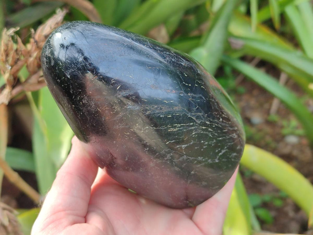 Polished Large Black Tourmaline Standing Display Piece x 1 From Madagascar - Toprock Gemstones and Minerals 