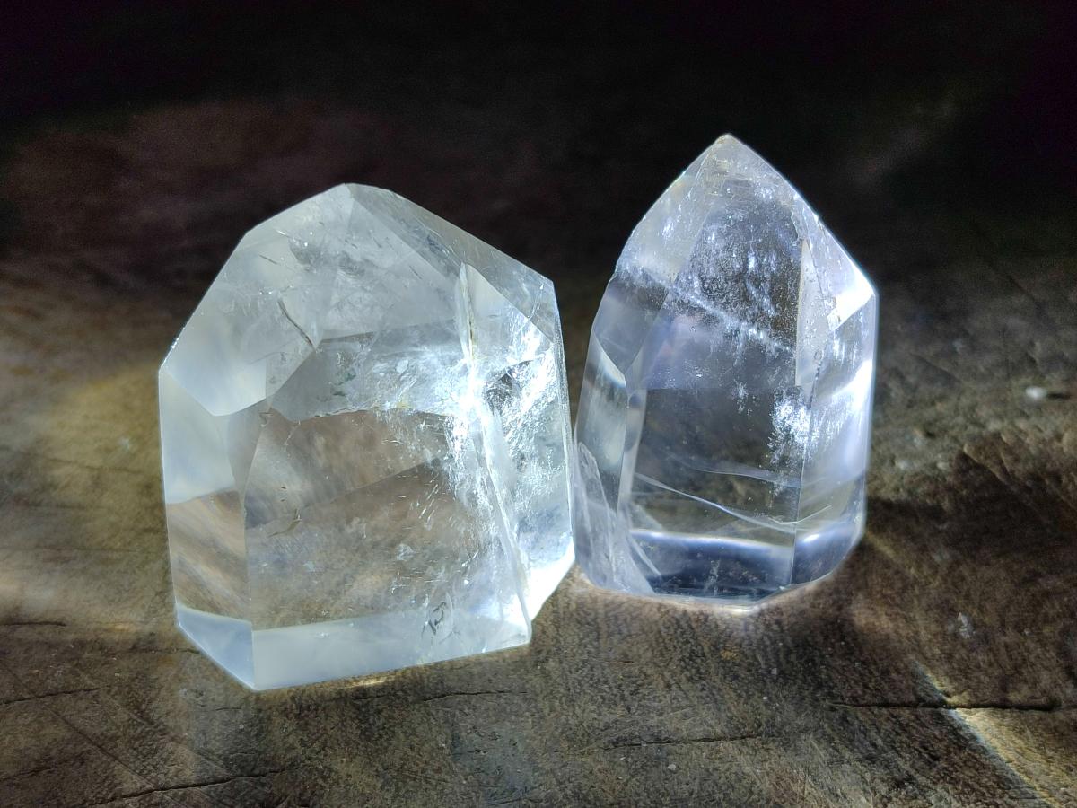 Polished Clear Quartz Display Crystals x 12 From Madagascar - Toprock Gemstones and Minerals 