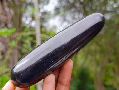 Polished Black Basalt Massage Wands x 12 From Madagascar