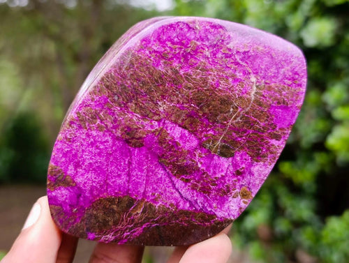 Polished Stichtite Free Forms x 4 From Barberton, South Africa