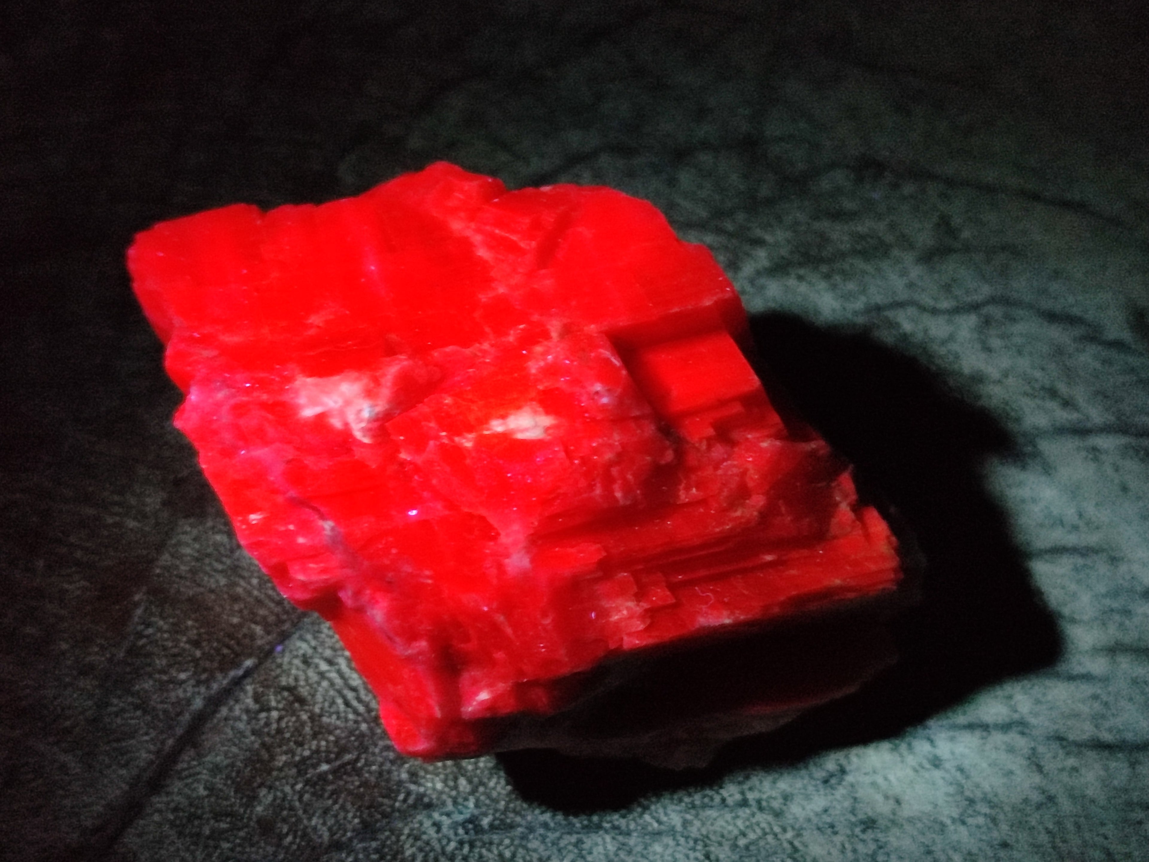 Natural Rhombohedral Sunset Orange Calcite Specimens x 12 From Spitzkop, Namibia