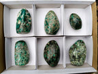 Polished Emerald Mica 'Mutokolite' Standing Display Pieces x 6 From Mutoko, Zimbabwe - Toprock Gemstones and Minerals 