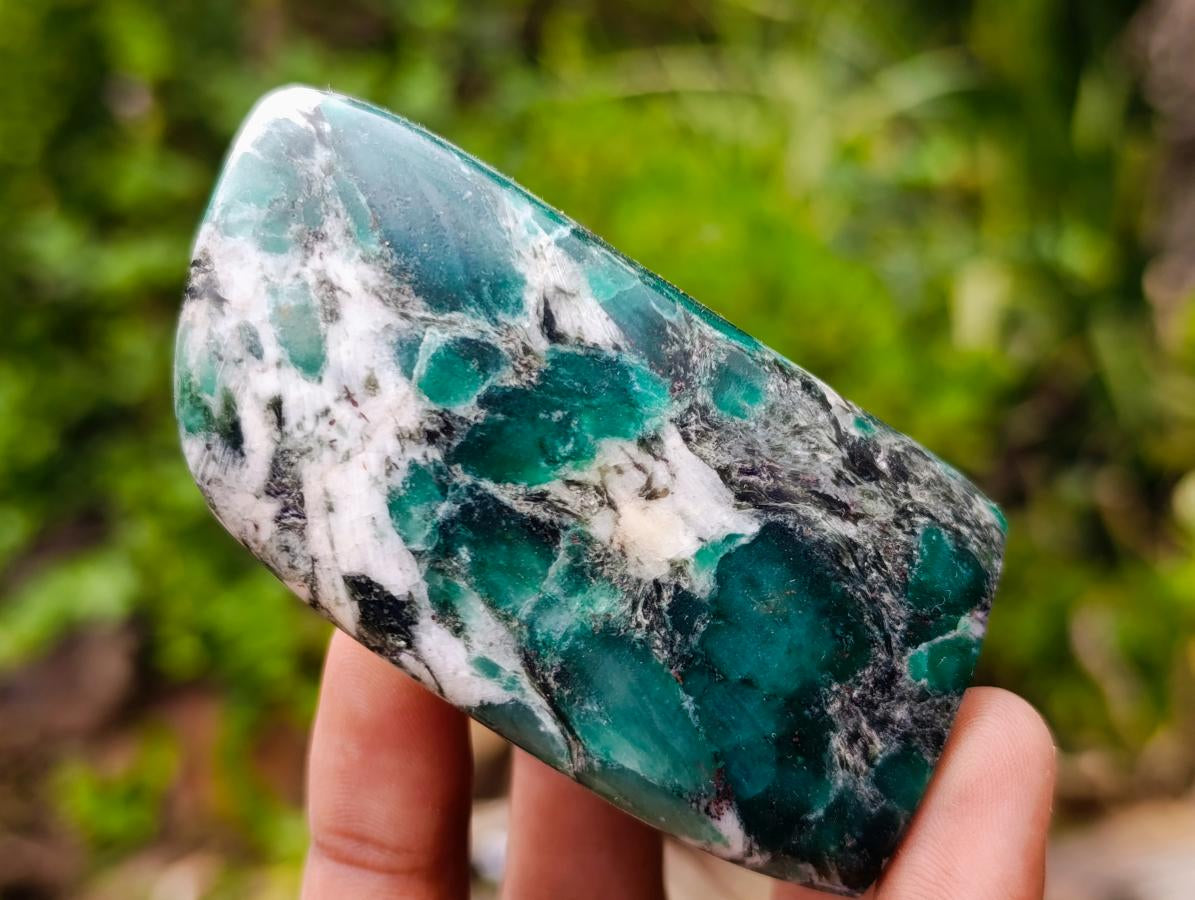 Polished Emerald Mica 'Mutokolite' Standing Display Pieces x 6 From Mutoko, Zimbabwe - Toprock Gemstones and Minerals 