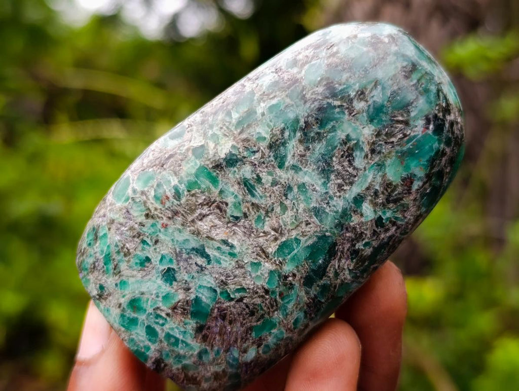 Polished Emerald Mica 'Mutokolite' Standing Display Pieces x 6 From Mutoko, Zimbabwe - Toprock Gemstones and Minerals 