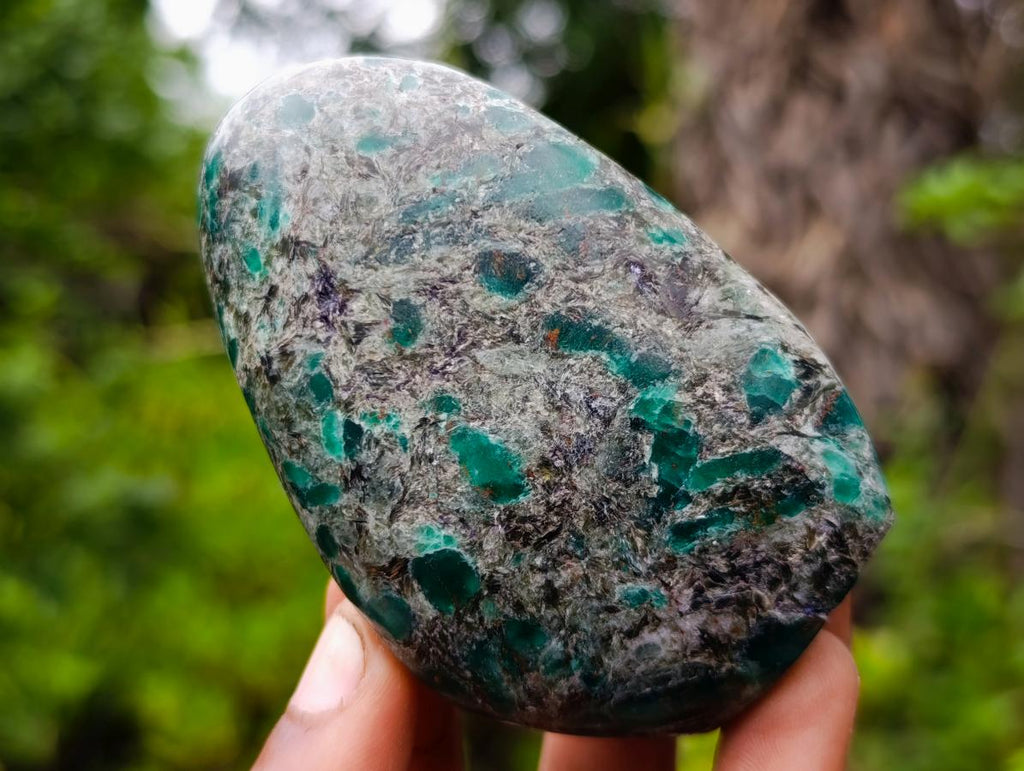 Polished Emerald Mica 'Mutokolite' Standing Display Pieces x 6 From Mutoko, Zimbabwe - Toprock Gemstones and Minerals 