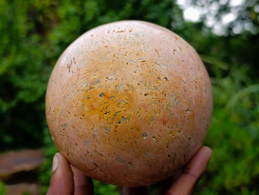 Polished Large Runestone Feldspar Sphere x 1 From Zimbabwe - Toprock Gemstones and Minerals 