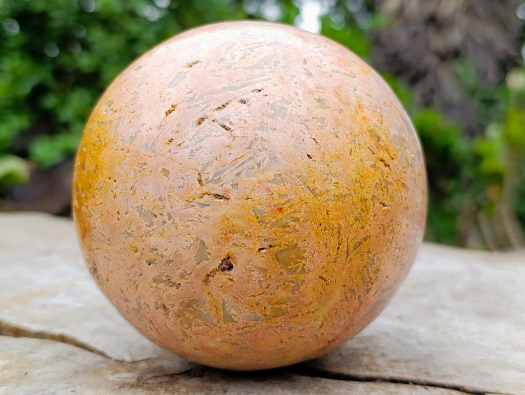 Polished Large Runestone Feldspar Sphere x 1 From Zimbabwe - Toprock Gemstones and Minerals 