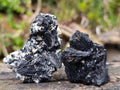 Natural Schorl Black Tourmaline with Associated Minerals x 13 From Erongo, Namibia - Toprock Gemstones and Minerals 