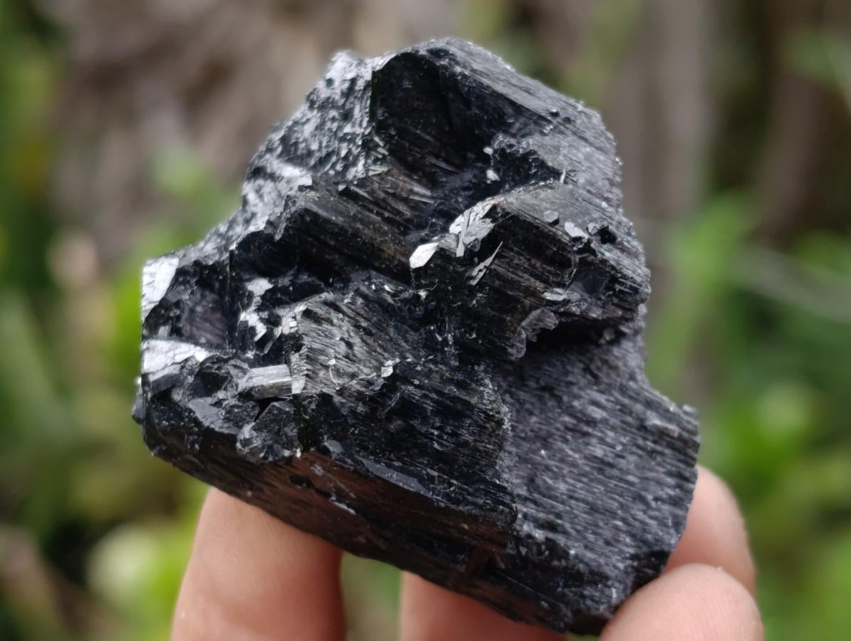 Natural Schorl Black Tourmaline with Associated Minerals x 13 From Erongo, Namibia - Toprock Gemstones and Minerals 