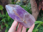 Polished Chevron Amethyst Display Crystals x 2 From Madagascar - Toprock Gemstones and Minerals 