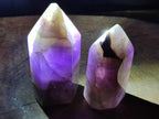 Polished Chevron Amethyst Display Crystals x 2 From Madagascar - Toprock Gemstones and Minerals 