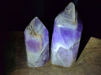 Polished Chevron Amethyst Display Crystals x 2 From Madagascar - Toprock Gemstones and Minerals 