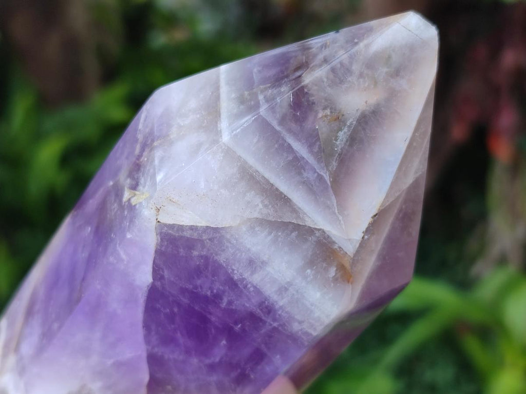 Polished Chevron Amethyst Display Crystals x 2 From Madagascar - Toprock Gemstones and Minerals 