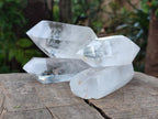 Polished Double Terminated Clear Quartz Crystals x 6 From Madagascar - Toprock Gemstones and Minerals 