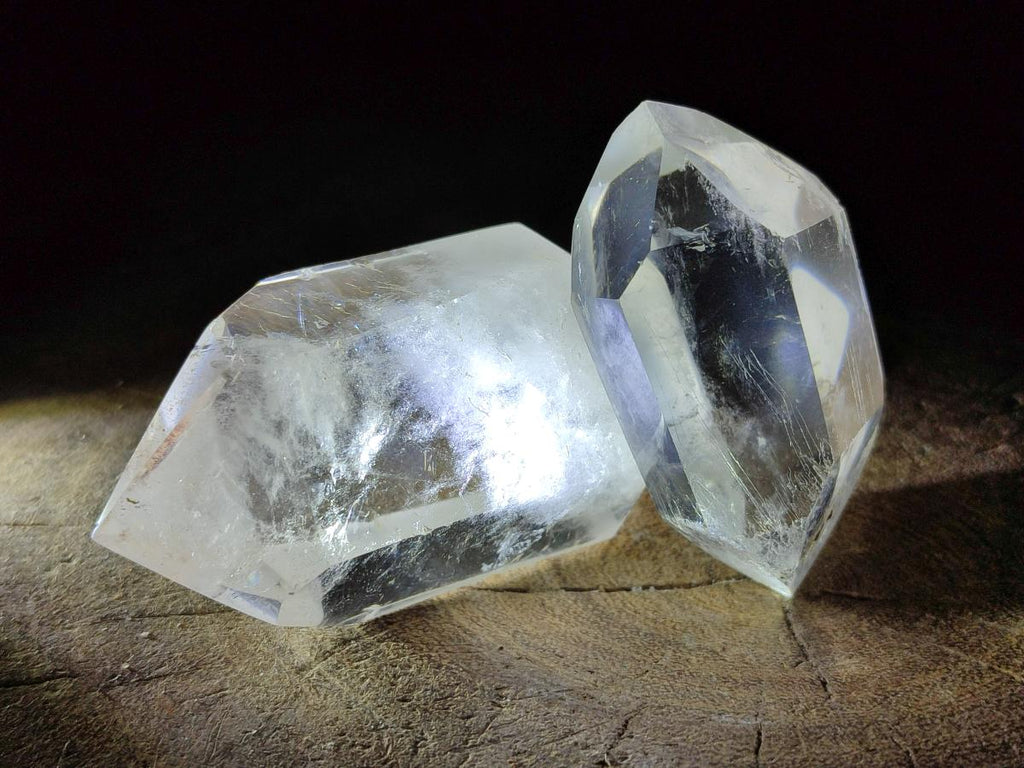 Polished Double Terminated Clear Quartz Crystals x 6 From Madagascar - Toprock Gemstones and Minerals 