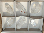 Polished Double Terminated Clear Quartz Crystals x 6 From Madagascar - Toprock Gemstones and Minerals 