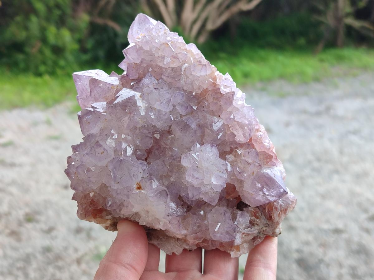 Natural Sunburst Spirit Amethyst Clusters x 2 From Boekenhouthoek, South Africa - Toprock Gemstones and Minerals 