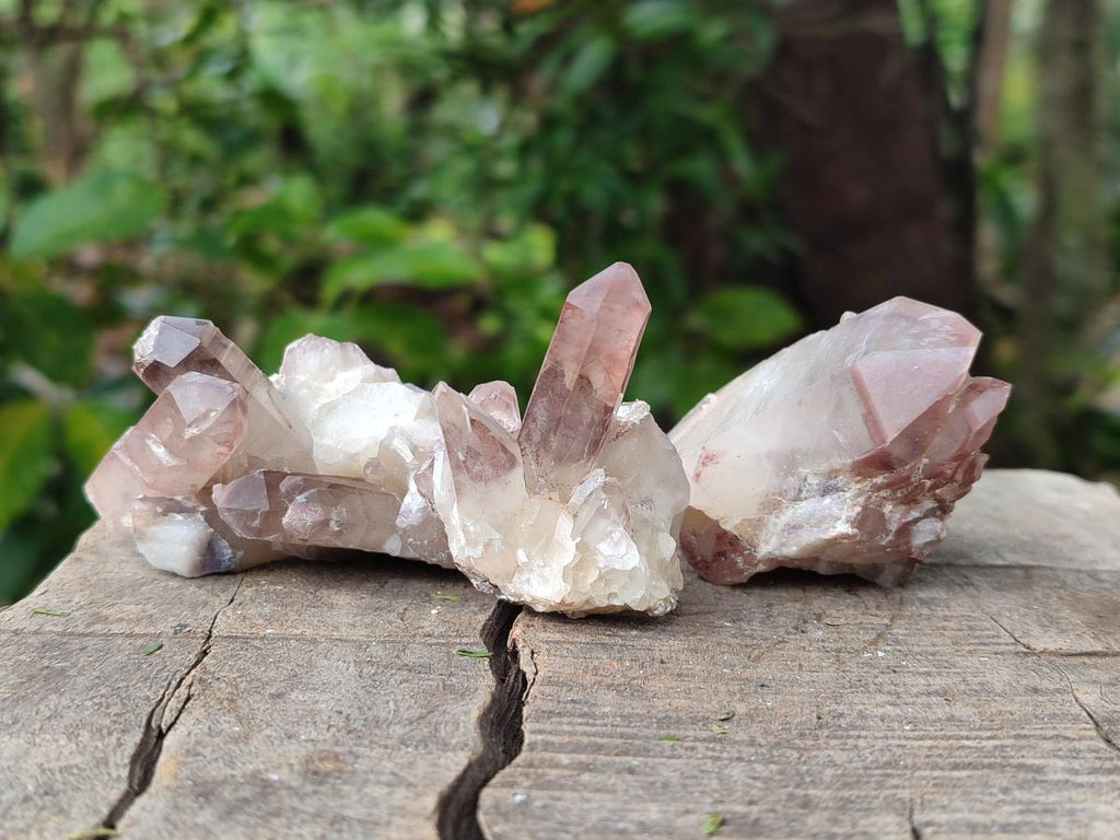 Natural Red Hematoid Quartz Crystals and Clusters x 24 From Karoi, Zimbabwe - Toprock Gemstones and Minerals 
