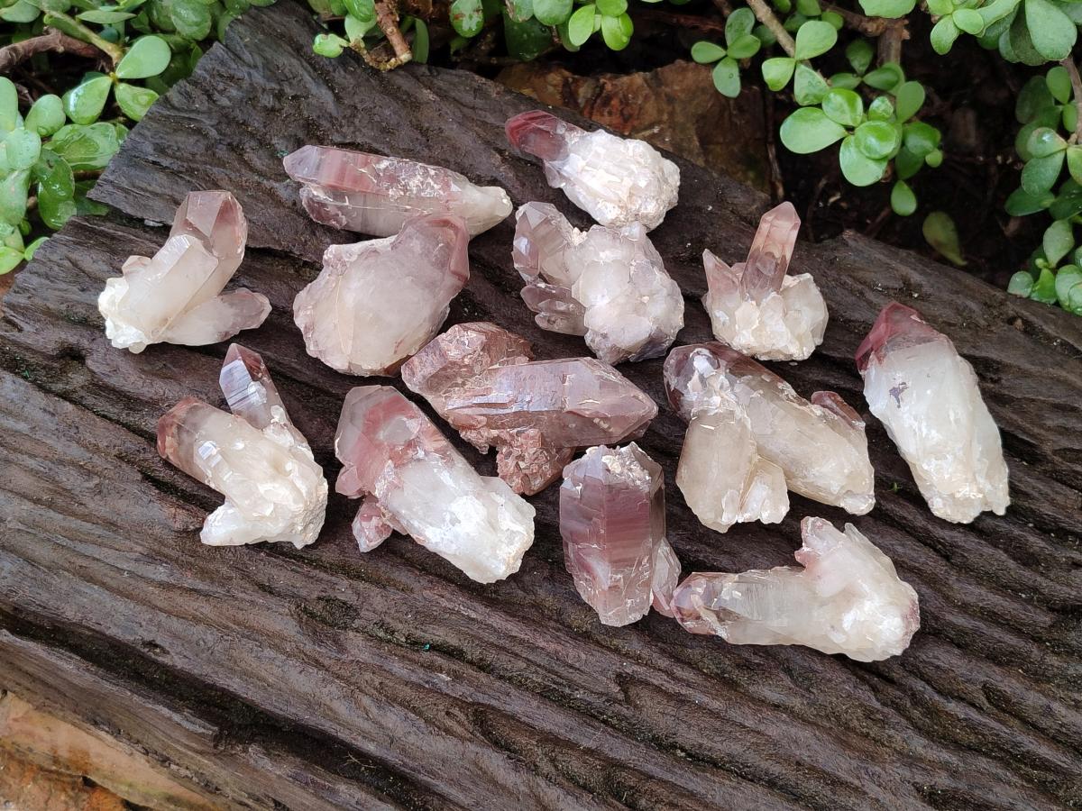Natural Red Hematoid Quartz Crystals and Clusters x 24 From Karoi, Zimbabwe - Toprock Gemstones and Minerals 