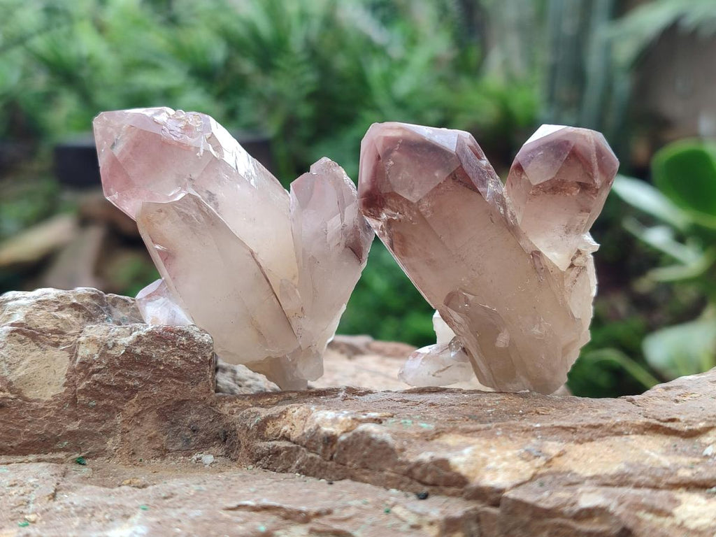 Natural Red Hematoid Quartz Crystals and Clusters x 24 From Karoi, Zimbabwe - Toprock Gemstones and Minerals 